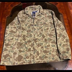 Polo Ralph Lauren Military Army Herringbone  Camo  Shirt Jacket M